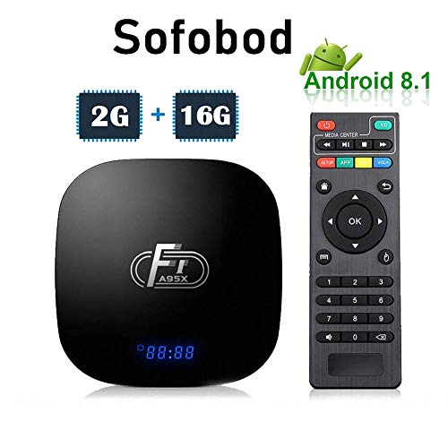 Sofobod A95X F1 Android Smart TV Box 2GB 16GB Android 8.1 Amlogic Octo-core 2.4GHz WiFi 4K(EINWEG)