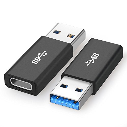 aceyoon Mini USB C Adapter 2er Set Typ C Quick Charge 3.1 Gen 2 Anschluss Max 10Gbps Type C Buchse auf USB3 Stecker Converter Auflade & Daten für Samsung Galaxy Note 8, Google Pixel USB-C zu USB A