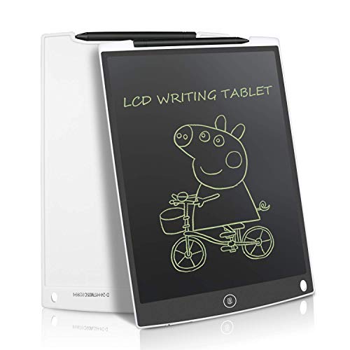 NEWYES Writing Tablet LCD Schreibtafel Digital Zeichentafel 12 Zoll - Weiß