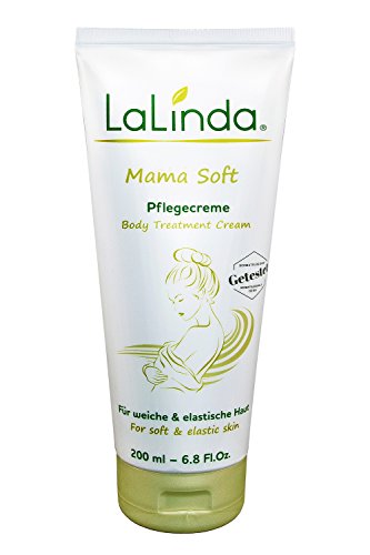 LaLinda Mama Soft Creme gegen Dehnungsstreifen in der Schwangerschaft  von Hebammen empfohlen  hochwirksame Pflanzenstoffe  200ml