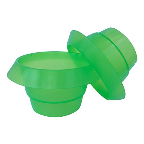 Robuster Schneckenschutzring - 3stk, 5stk, 10stk - Schneckenabwehr aus Kunststoff – Schutzring grün - Schützt Salat, Tomaten und Jungpflanzen in Ihrem Garten