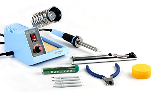 ZD99 Lötstation 230V 48W mit Zubehör 4 x Ersatzlötspitzen Lötkolben Entlötpumpe Seitenschneider