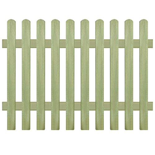 vidaXL Lattenzaun Kiefer 170x120 cm 6/9 cm Holzzaun Gartenzaun Friesenzaun Zaun