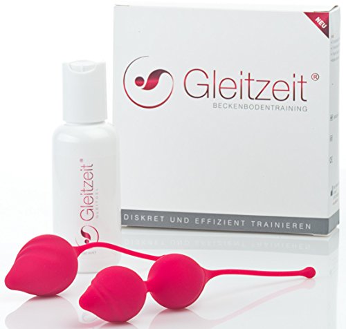 Gleitzeit Beckenbodentrainer PREMIUM Beckenbodentrainingsset mit Gleitgel zum Beckenbodentraining