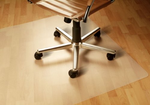 Floordirekt PP - 8 Größen zur Wahl - Budget Bodenschutzmatte semitransparent mit TÜV für Hartböden (90 cm x 120 cm)