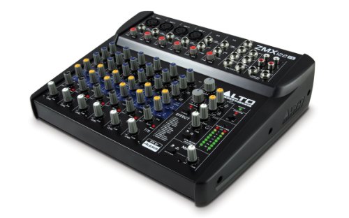 ALTO ZMX122FX Professionelle 8Kanal Mischpult mit Effekte, 3 Band EQ und 48V Phantom Power