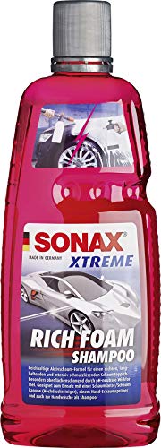 SONAX XTREME RichFoam Shampoo (1 Liter) Schaum-Shampoo / Snow Foam Shampoo erzeugt dichten, langhaftenden & schmutzlösenden Schaumteppich, ph-neutral, Berry-Duft | Art-Nr. 02483000