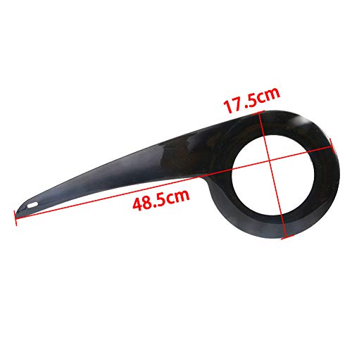 ABS Fahrradkettenschutz, Schwarz Stil Fahrradschale, Universal Kettenradnabe (Einheitsgröße)