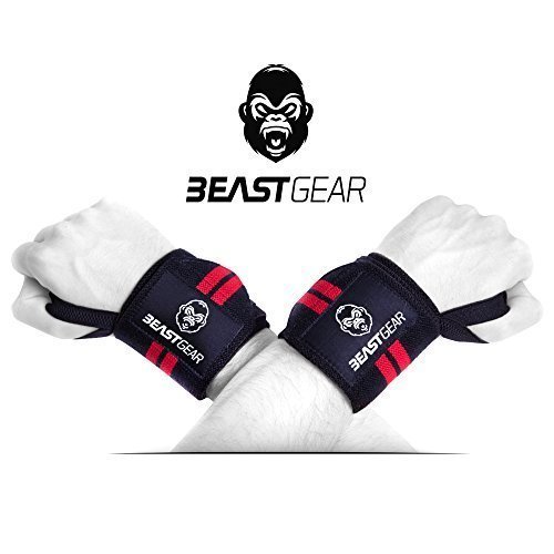 Beast Gear Handgelenkbandage – 2x Handgelenkstütze / Wrist Wraps für Sport, Fitness & Bodybuilding –Stabilisierend & Schützend - auch bei sehr hohen Gewichten & Belastungen