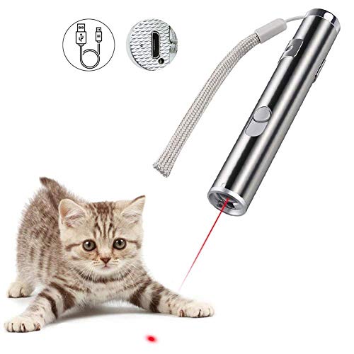 BiuCat LED Pointer Katzen Hund Spielzeug Haustier LED Light Licht Pointer mit USB Kabel