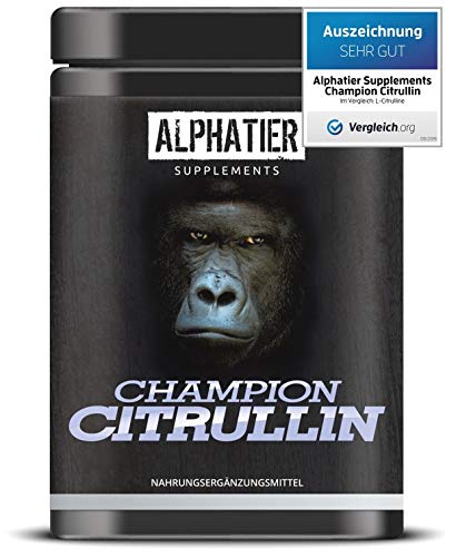 L-CITRULLIN Malat Pulver 500g - höchste Dosierung & Reinheit - ALPHATIER CHAMPION L-Citrulline Malate Powder DL 2:1 - Fitness und Bodybuilding - Premiumqualität aus Deutschland