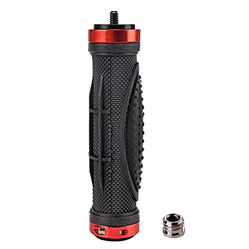 Racksoy Kamera Handgriff Stabilisator mit 1/4' Gewinde am Kopf & 3/8' Schraubenloch am Boden + 1/4' - 3/8' Gewinde Schraubnuß Adapter