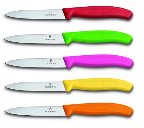 Victorinox Gemüsemesser Swissclassic 5er Set Bunt Gemischt, 10 cm, 6.770X.5