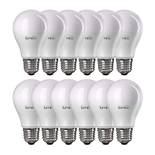 Lumira LED Leuchtmittel, E27 Birne, 12 Watt (ersetzt 75W), warmweiß (2900 Kelvin), matt, 12er Set