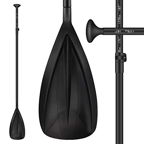 Overmont Stechpaddel SUP Teleskop Paddel Stand-Up Paddling 162cm-215cm Verstellbar Zerlegbar Aluminum für Surfboard Stand Up Paddel Board Kajakfahren Kanufahren