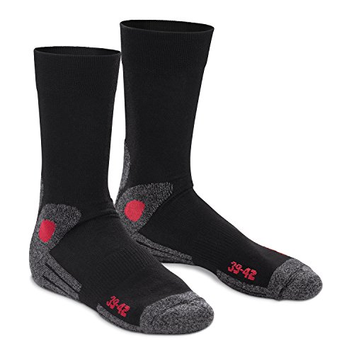 4 Paar Trekkingsocken mit Frotteesohle-39-42