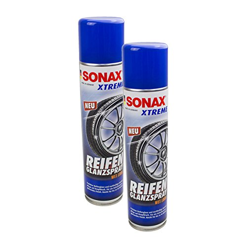 2x SONAX 02353000 XTREME ReifenGlanzSpray Wet Look Reifenspray 400ml