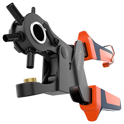 Presch Lochzange für Leder - Revolverlochzange mit Hebelübersetzung zum Lochen von Filz, Stoff, Papier, Pappe - Profi Werkzeug