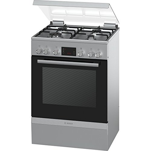 Bosch HGD745250 Serie 4 Backofen-Kochfeld-Kombinationen/Freistehend/A/66 L/Elektronik-Uhr/grau