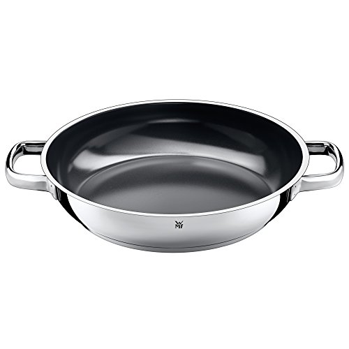 WMF Durado Servier-/ Bratpfanne Ø 28 cm, Cromargan Edelstahl Beschichtet, Keramikbeschichtung, Keramikpfanne, indutktionsgeeignet
