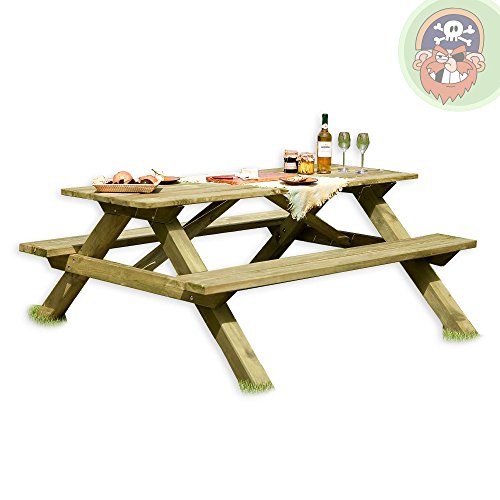 Picknicktisch aus Holz / Biergartengarnitur Tegernsee von Gartenpirat