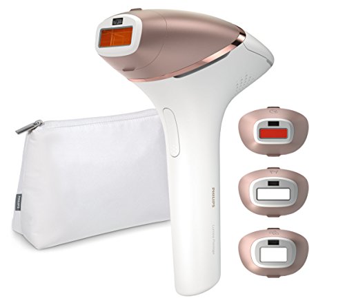 Philips Lumea Prestige IPL Haarentfernungsgerät BRI956 / Lichtbasierte Haarentfernung für dauerhaft glatte Haut - inkl. 4 spezieller Aufsätze für Körper, Gesicht, Bikini-Zone & Achseln
