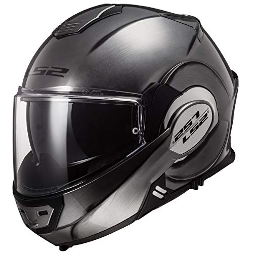 LS2 Motorradhelm FF399 VALIANT JEANS TITANIUM, Titanium, M