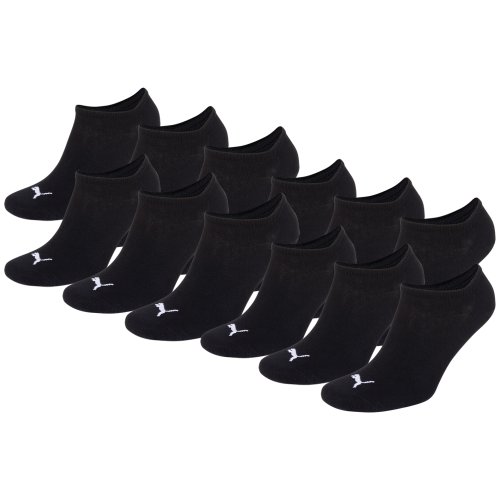 PUMA Sneaker Invisible 12er Pack,schwarz,EU 43-46