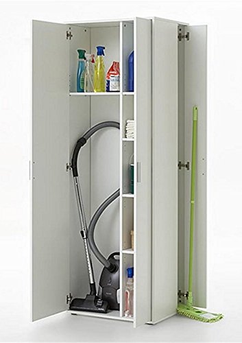 MEHRZWECKSCHRANK HAUSHALTSSCHRANK VORRATSCHRANK ECKSCHRANK 3-TRG. WEISS NEU