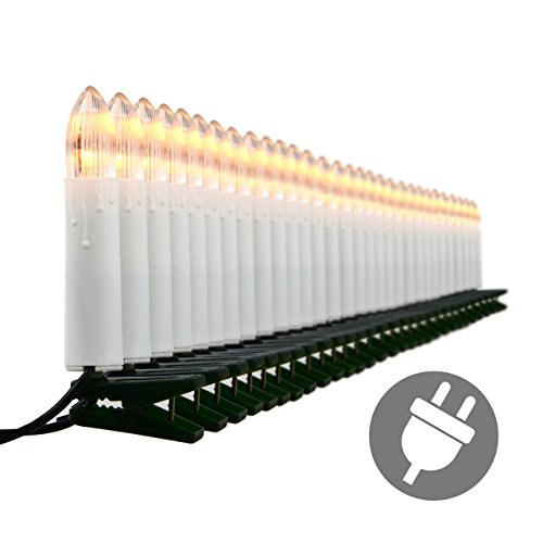 30er LED Lichterkette Weihnachtsbaumbeleuchtung für Innen Christbaumkerzen XMAS