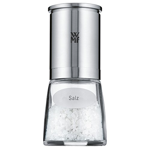 WMF Gewürzmühle Salz De Luxe Cromargan Edelstahl rostfrei 18/10 Glas spülmaschinengeeignet