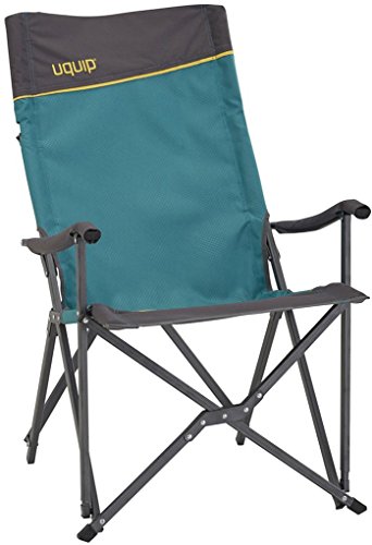 Uquip Campingstuhl Emmy mit Lounge-Charakter, Alu-Gestänge & hohe Rückenlehne