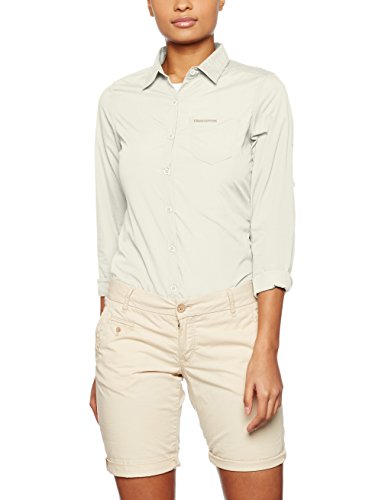Craghoppers Damen Kiwi Langarm Shirt – Sea Salz, 12,0
