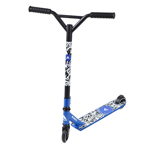 Apollo Stunt Scooter - Graffiti Pro - Blau - Robuster Funscooter mit ABEC 9 Kugellagern, Kickscooter, Tretroller, Roller