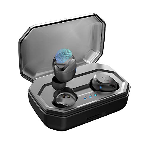 【2019 Neueste】 Antimi Bluetooth Kopfhörer Kabellos Noise Cancelling In Ear Ohrhörer Wireless Bluetooth 5.0 Headset mit 3000mAh Batterie Sport IPX7 Wasserdicht Mikrofon für iPhone Android Samsung