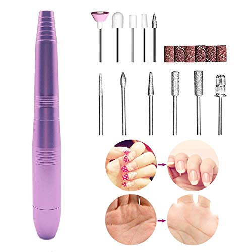 Elektrische Nagelfräser Maniküre/Pediküre-Set,11 in 1 USB Elektrisches Maniküreset,Polierwerkzeuge Nagelknipser Set für Acryl Gele Kallus Entfernen