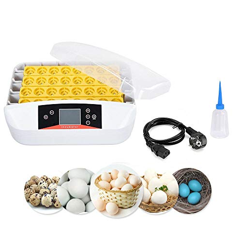 SHIOUCY 32 Eier Geflügel Eier Inkubator Brutkasten Brutapparat Brüter Brutmaschine 80W