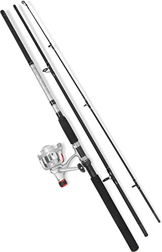 3-teilige Steckrute Angelset Rute Angel Hecht Zander Spinning Fishing Equipment Angelausrüstung 270 cm, 20-70 g