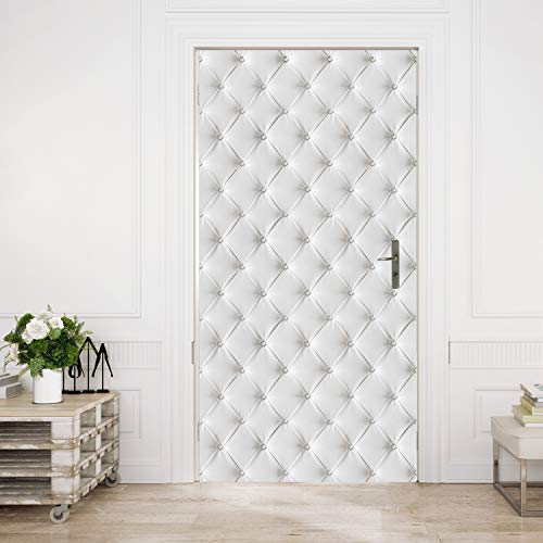 murimage Türtapete Leder 86 x 200 cm 3D Optik Diamant Glitzer Luxus Fototapete inklusive Kleister