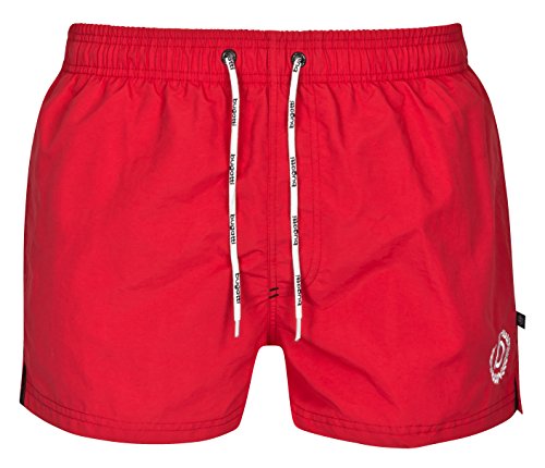 Bugatti - rote Herren Badeshort in Größe XL