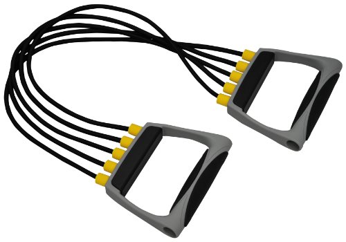 Pro 5-fach verstellbarer Chest Expander / 25 Kg Zugkraft je Widerstandsband