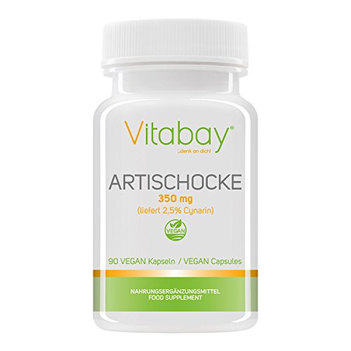 Artischocke Konzentrat 350 mg hochdosiert - 90 vegane Kapseln - Extrakt mit 2,5% Cynarin