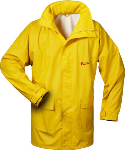 NORWAY PU Regen-Jacke mit Kapuze - gelb - Größe: XXL