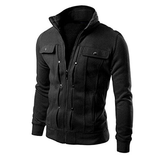Mode Wintermantel Herren Lederjacke Schlank Gestaltete Revers Strickjacke Mantel Jacke Winterjacke Baumwollmantel Softshelljacken Kaffee Schwarz Weiß Gary Dunkelgrau Felicove