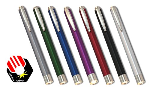 Profi Diagnostikleuchte aus Aluminium MIT GRAVUR Pupillenleuchte (blau)