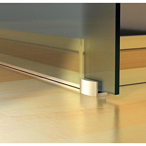 Homcom Glasschiebetür Schiebetür Tür Zimmertür mit Griffstange einseitig satiniert 2050 x 775 mm, 1 Stück, E7-0017