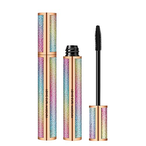 4D Wimperntusche Mascara Wasserdicht, Luxuriös Längere, Dickere, Voluminöse Wimpern, Langlebige, Wischfeste Wimperntusche Schwarze