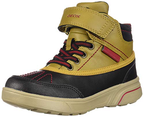 Geox Jungen J SVEGGEN Boy B ABX A Klassische Stiefel, Gelb Yellow/Dk Red C2g7m, 32 EU
