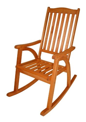 Schaukelstuhl Rio aus Eukalyptusholz geölt, für Innen + Aussen, FSC-zertifiziert