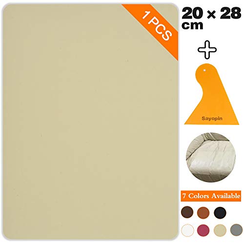 Leder Patch Kit Leder Reparatur Set Aufkleber Patch Repair Lederreparatur Set Leder, Vinyl und Kunstleder Selbstklebend Reparieren Kit Ledercouch Flicken Für Autositze Jacke Sofa Couch Rucksack